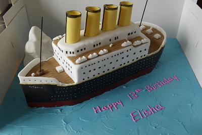 titanic Birthday cke  - Cake by David Mason