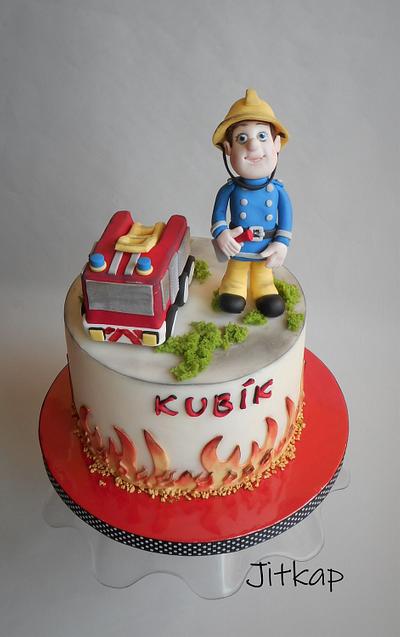 Fireman Sam - Cake by Jitkap