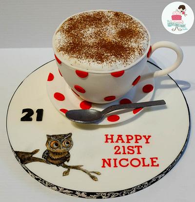 Cappucino Owl - Cake by Little Cake Fairy Dublin