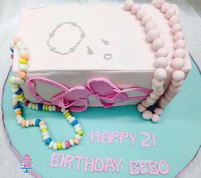 Beads and necklace themed cake - Cake by Luscious Bakers