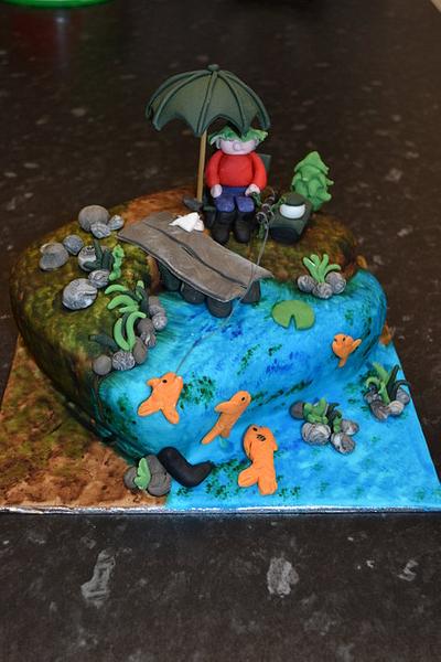 Lets go fishing - Cake by Niknoknoos Cakery