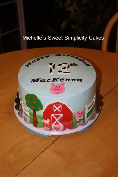 Farm Birthday Cake - Cake by Michelle