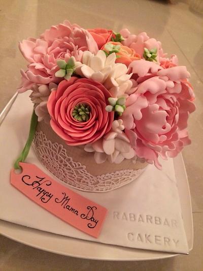 flower bouquet cake - Cake by Rabarbar_cakery
