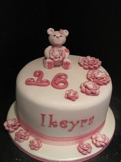 birthday bear sweet 16  - Cake by d and k creative cakes
