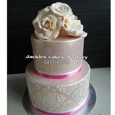 Wedding cake - Cake by Jackies cakes