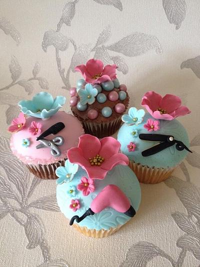 Hairdresser cupcakes - Cake by Claire's Cakes and Bakes