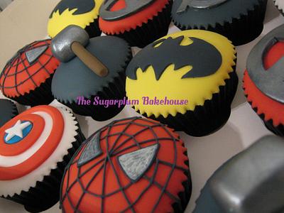 Marvel / DC Superhero Cupcakes - Cake by Sam Harrison