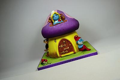 Smurfs  - Cake by cakeBAR
