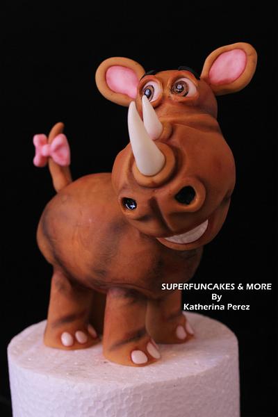 Boby, the rino - Cake by Super Fun Cakes & More (Katherina Perez)