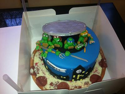 Ninja turtles - Cake by George's Bakes