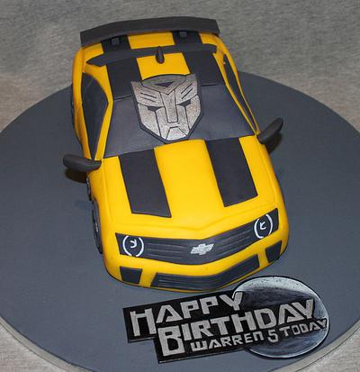 Transformers Bumblebee (Chevrolet Camaro) Car - Cake by Cake Creations By Hannah