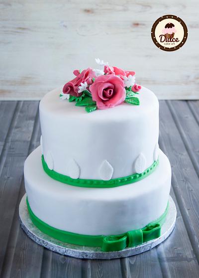 Flower Cake - Cake by Dulce Cake Art