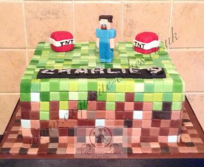 Mine craft cake - Cake by Natalie Wells