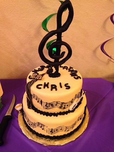 Musical graduation cake - Cake by beth78148