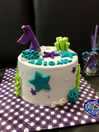 Mermaid themed Birthday Abigail - Cake by N&N Cakes (Rodette De La O)