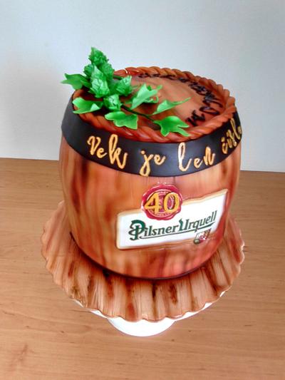 Beer barrel - Cake by Vebi cakes