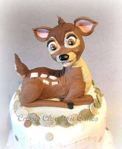 Bambi Christening Cake - Cake by Cassie