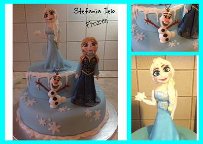 Elsa & Anna Cake - Cake by StefaniaIelo