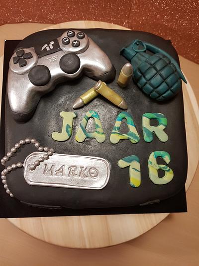 Play station lovers /call of duty  - Cake by Sylwia Abd Rabou 