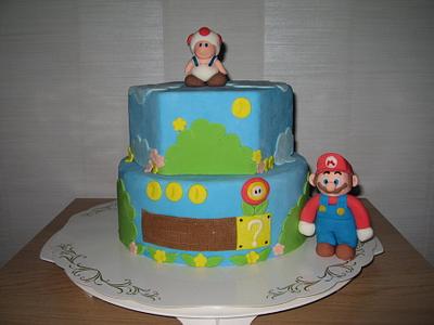 Super Mario Cake - Cake by rosiecake