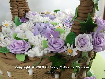 Flower Basket - Cake by Christine Ticehurst