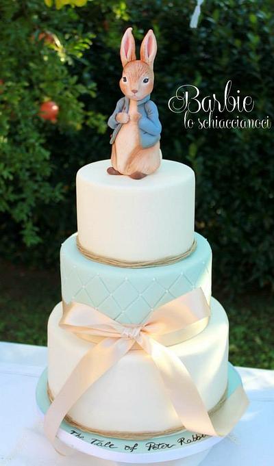 Peter Rabbit baptism Cake - Cake by Barbie lo schiaccianoci (Barbara Regini)