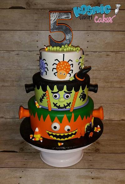 Trick or Treat Halloween  - Cake by Kosmic Custom Cakes