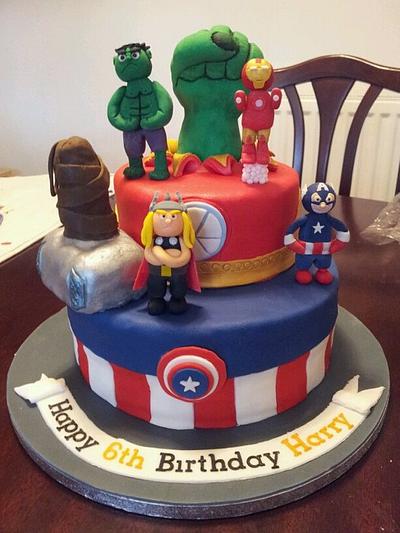 Avengers  - Cake by Rachel White