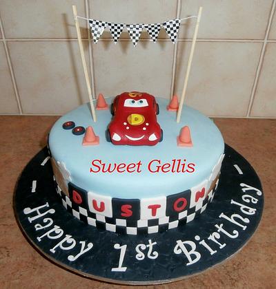 Lightning McQueen  - Cake by Angie Taylor