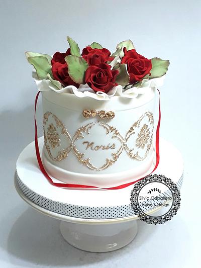 Flower box cake - Cake by Silvia Caballero