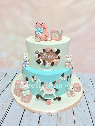 Girl baby shower - Cake by deelicious