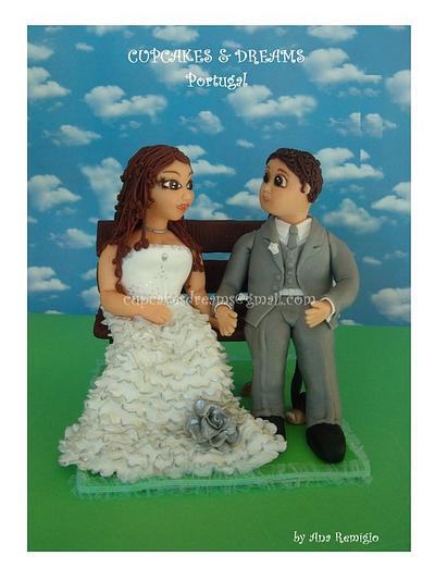 MY FIRST WEDDING TOPPER - Cake by Ana Remígio - CUPCAKES & DREAMS Portugal