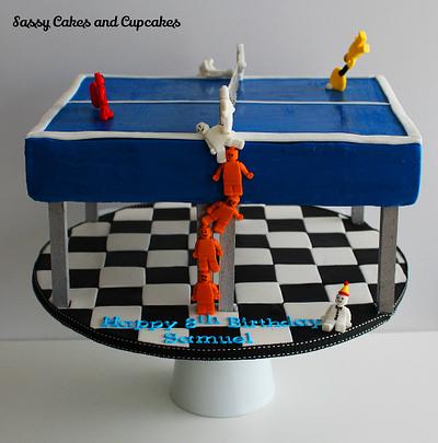 Lego Table Tennis - Cake by Sassy Cakes and Cupcakes (Anna)