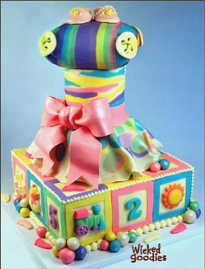 Baby Shower Tower Cake - Cake by Wicked Goodies