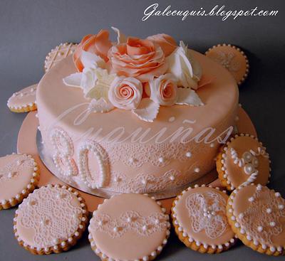 Cookies and Birthday Cake: 8 roses - Cake by Gardenia (Galecuquis)