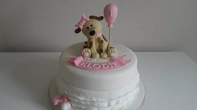 Cute dog cake - Cake by Amy's Bespoke Cakes