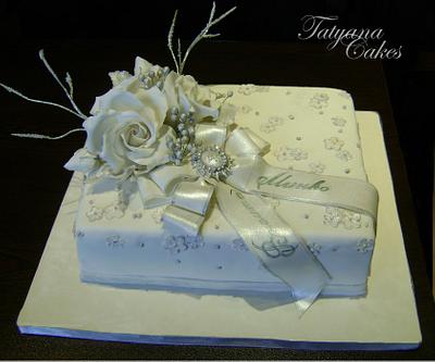 Silver wedding anniversary cakes - Cake by Tatyana Cakes