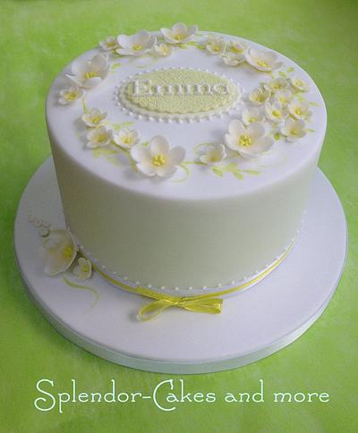 Emma's Communion - Cake by Ellen Redmond@Splendor Cakes