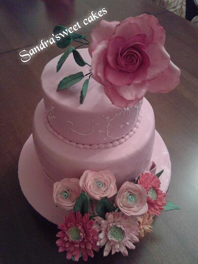 Kind flowers cake - Cake by Sandra Romeo