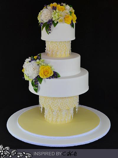 Spring Wedding Show Cake - Cake by Inspired by Cake - Vanessa