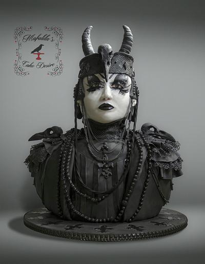 collaboration Sugar Myths and Fantasies Global Edition: Victor, Goth Creature of the night - Cake by Mafalda's cake desire 