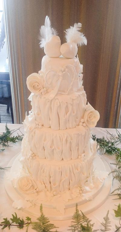 Twilight themed wedding cake - Cake by Samantha's Cake Design