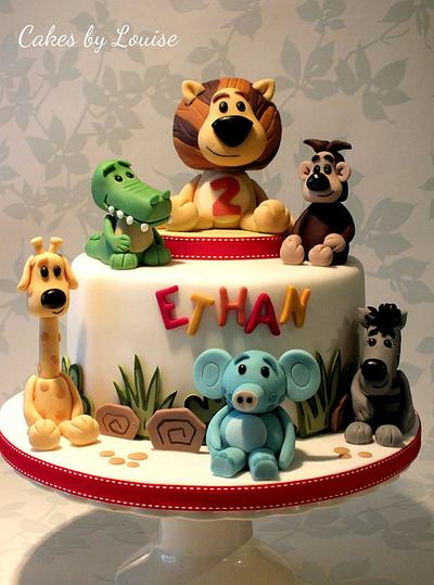 Raa Raa The Noisy Lion and Friends - Cake by Louise Jackson Cake Design