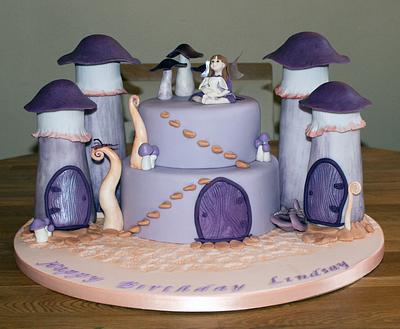 Purple fairy  - Cake by TracyH