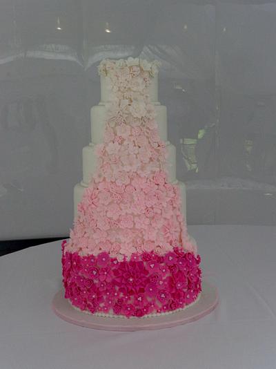 Pink Ombre cake - Cake by liesel