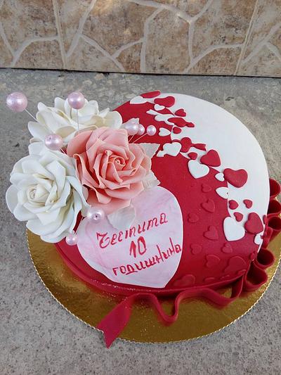 Heart with roses - Cake by Galito