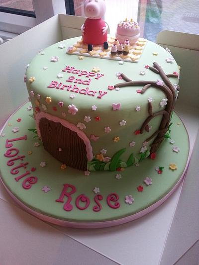Peppa pig Cake   - Cake by Mrsmurraycakes