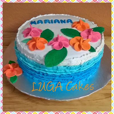 Hawaiian Party Cake - Cake by Luga Cakes