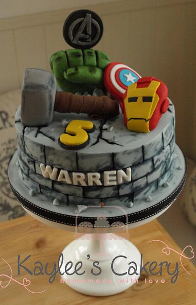 Avengers Cake  - Cake by Kaylee's Cakery