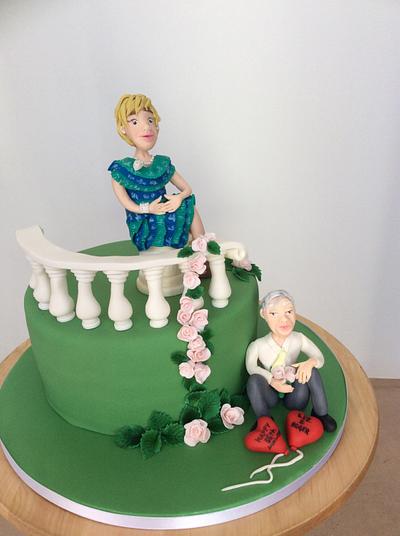 55th anniversary  - Cake by Cinta Barrera